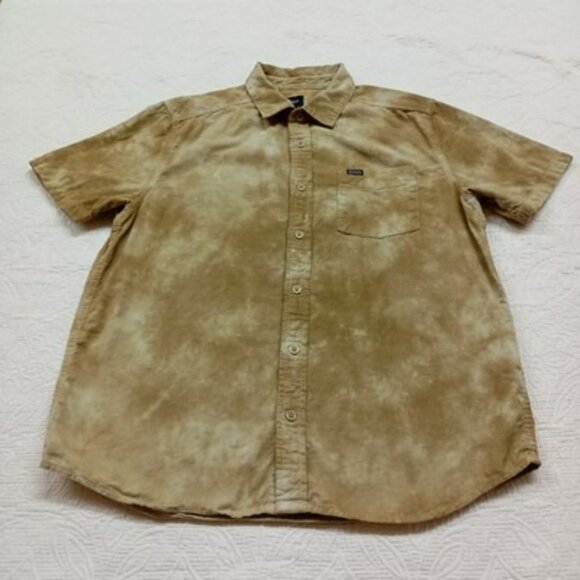 RVCA Mens Regular Fit Tie-Dye Short Sleeve Shirt Size M Cotton - Picture 3 of 10